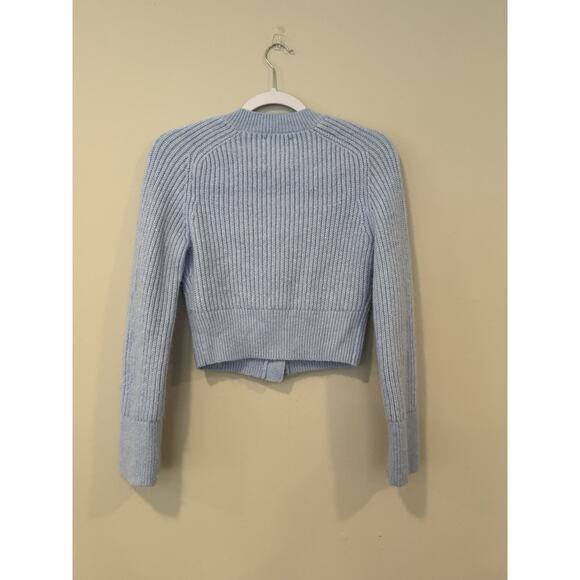 Abercrombie & Fitch Cropped Knit Cardigan with Pearls Bottoms Size XXS 2333 - Picture 6 of 9